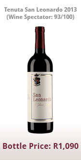 Tenuta San Leonardo 2013 (Wine Spectator: 93/100) | Bottle Price: R1,050