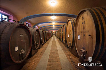 Fontanafredda Scuderia, the longest cellar in Italy.